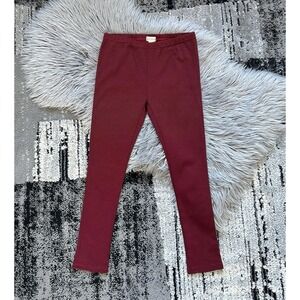 Siaomimi Girls Red Leggings With Navy Stripes Size 14Y ($54)
